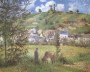 Camille Pissarro Landscape at Chaponval (mk09) USA oil painting artist